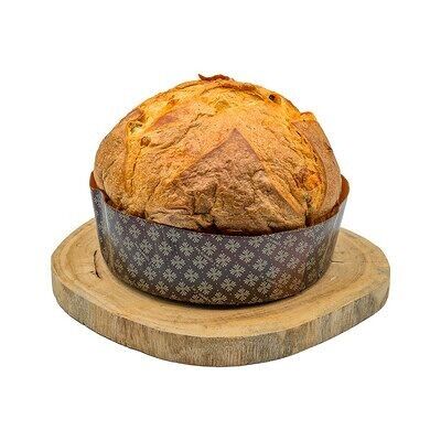 Traditional Artisanal Panettone with candied fruits (600 g without cardboard box)