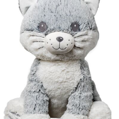 Peluche gatto gigante con baffi 50 cm - Prodotto in Francia