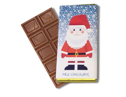 A Woolly Christmas Milk Chocolate Santa Bar.