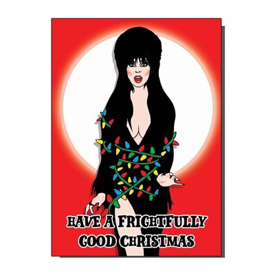 Have A Frightfully Good Christmas Elvira Inspired Christmas Card
