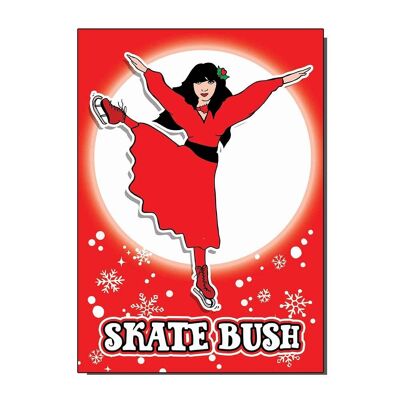 Skate Bush Kate Bush Inspired Christmas Card