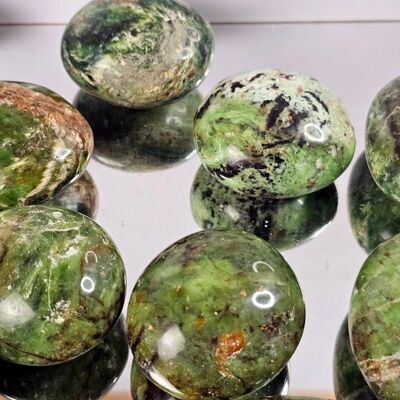 chrysoprase Crystal Palmstones 1KG Lot