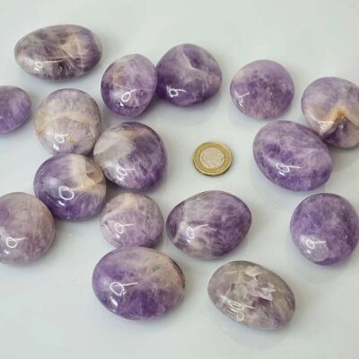 Crystal Palmstones Dream Amethyst / Chevron - Dream Amethyst palm