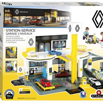 Renault service station 2 levels - From 3 years old - STARLUX - 401301