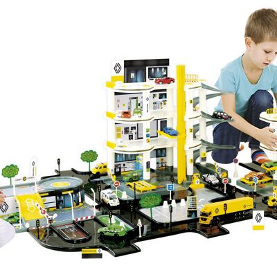 Double Renault Super garage + Circuit + Platform - From 3 years old - STARLUX - 401311