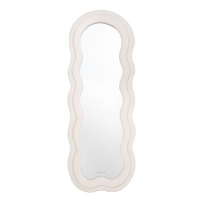 Teddy Wall Mirror - Wavy Terry Cloth Off White