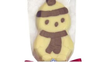 Sucettes bonhomme de neige au chocolat blanc de Noël laineux 2