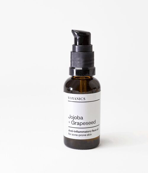Jojoba + Grapeseed anti-inflammatory face oil (for blemished, acne-prone skin)