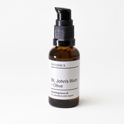 Hierba de San Juan + Aceite facial calmante de oliva (para pieles sensibles)