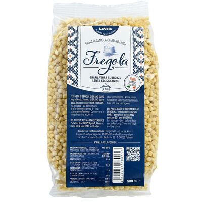 La Vela Fregola, Pâtes, Trafilatura al Bronzo, 500g