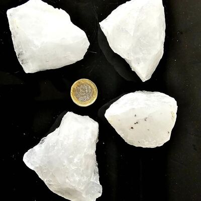 Milky Quartz Crystal Rough 500g - 500g milky