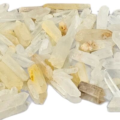 Points de cristal de quartz naturel, grand lot de 1 kg