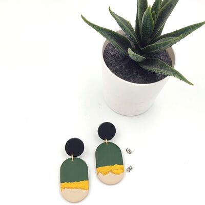 Polymer clay earrings