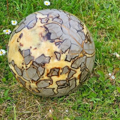 Extra large Septarian Crystal Sphere 8"