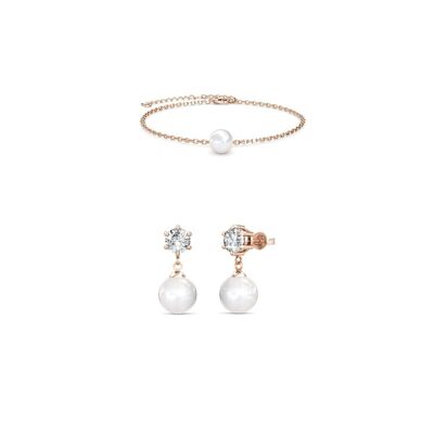 Parure et Coffret Pauline Crystal Pearl