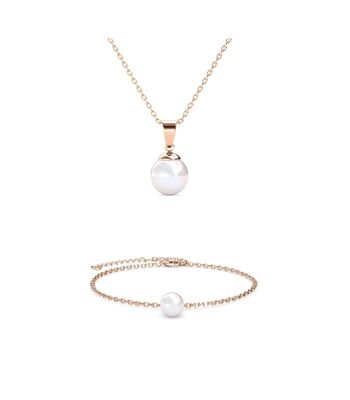 Parure et Coffret Full Moon Crystal Pearl 1