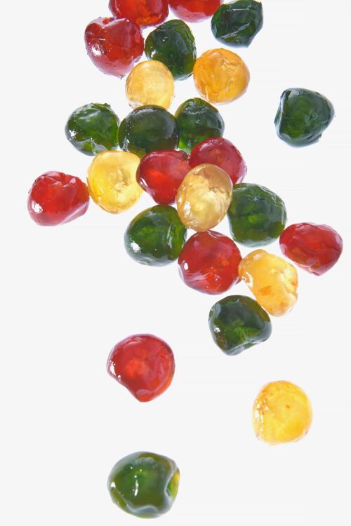 Vrac: FRUITS CONFITS BIGARREAUX TRICOLORES 5 KG