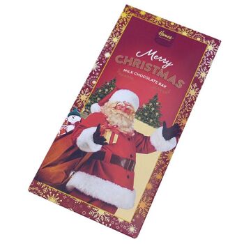 Barre de Père Noël au chocolat au lait de la gamme victorienne 1