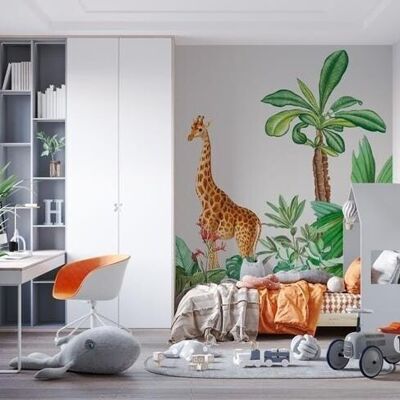 Giraffe jungle wallpaper L450cm x H260cm