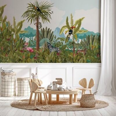 Children's jungle wallpaper L450cm x H260cm