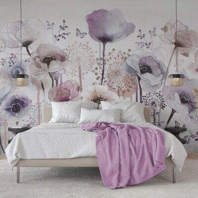 Papel pintado de flores de Parma L225cm x H260cm