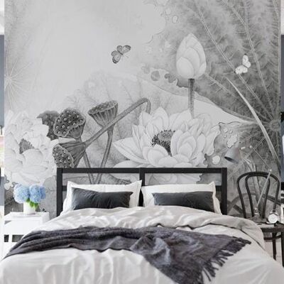 Mystical floral wallpaper L375cm x H260cm