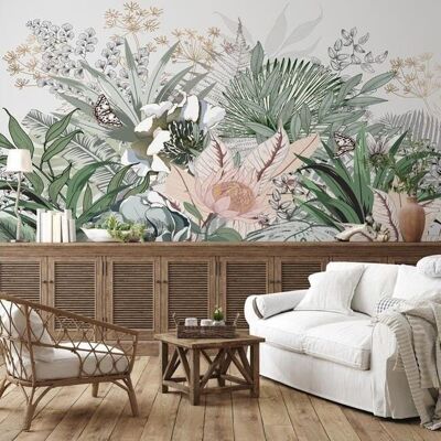 Tropical botanic wallpaper L450cm x H260cm