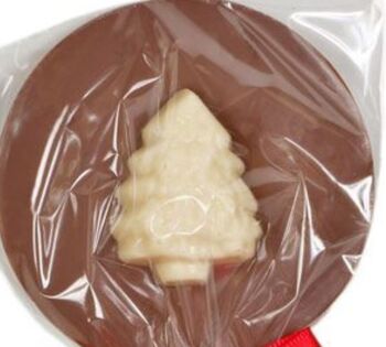 Sucettes au chocolat solides pour arbre de Noël de la gamme Snow Globe 2