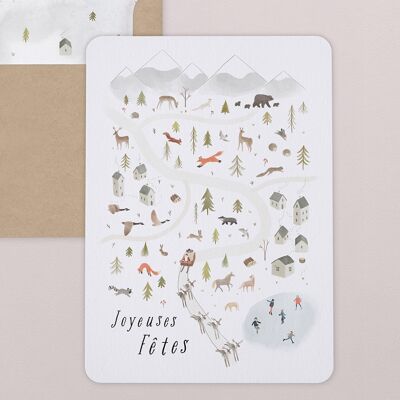Greeting Card with Rounded Corners - The Forest
