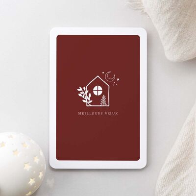Greeting Card with Rounded Corners - Silent Night