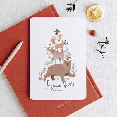 Greeting Card with Rounded Corners - Wild Friends