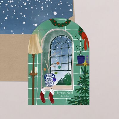 Carte de Voeux avec Arche - Nordic Night