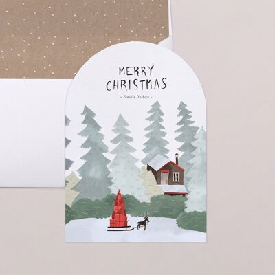 Greeting Card with Arch - North Pole