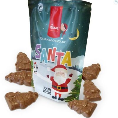 Hames Solid Milk Chocolate Santa's