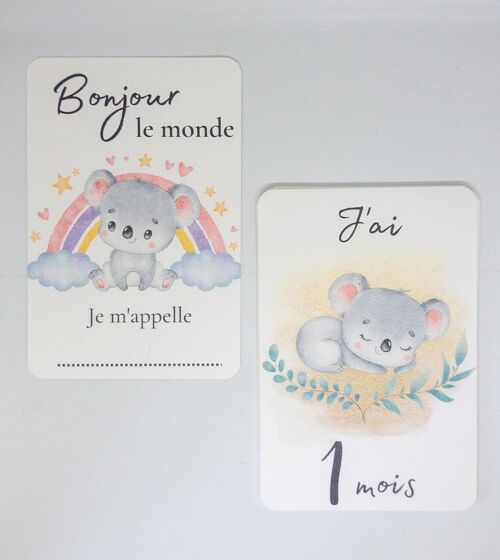 Carte suivi mois par moi - koalas