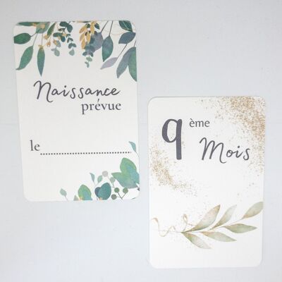 Pregnancy monitoring card-Leaves