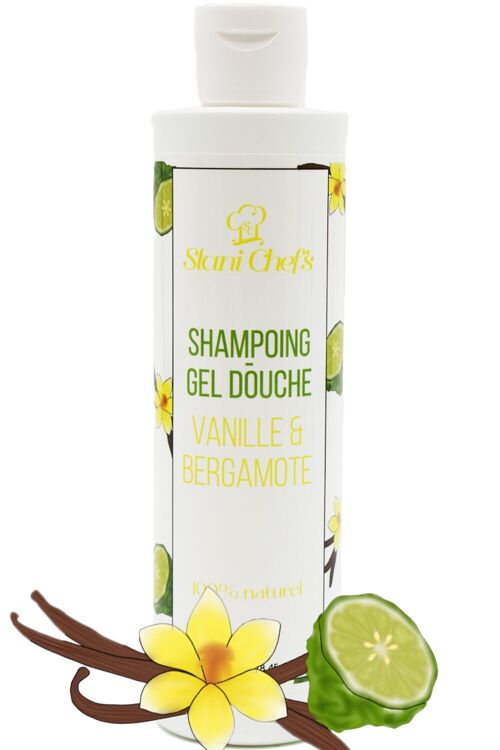 Gel douche corps et cheveux vanille et bergamote 250ml