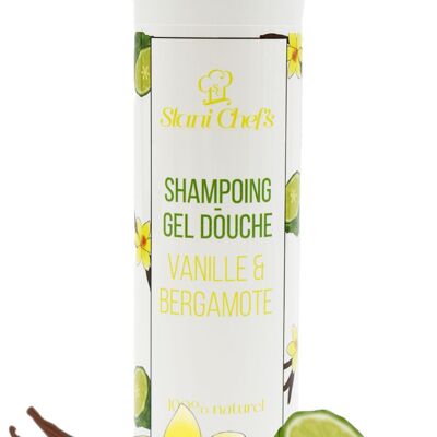 Vanilla and bergamot body and hair shower gel 250ml