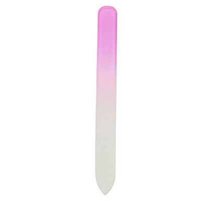 Pink glass nail file