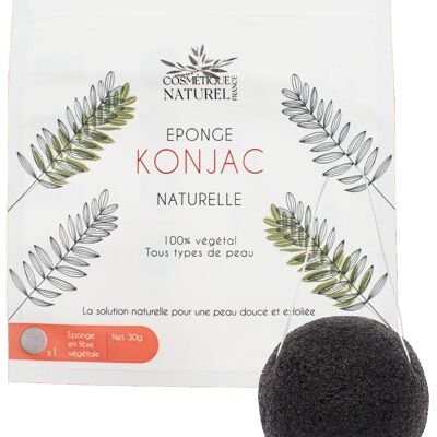 Éponge konjac noire