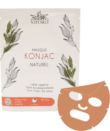 Masque konjac - Argile rouge