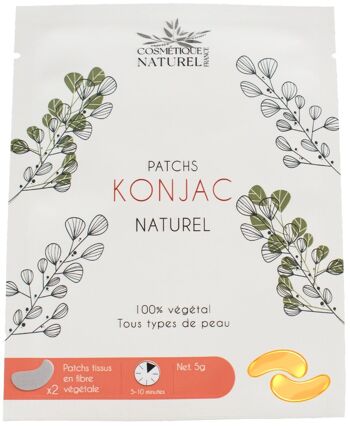 Patchs contours des yeux au Konjac - Curcuma