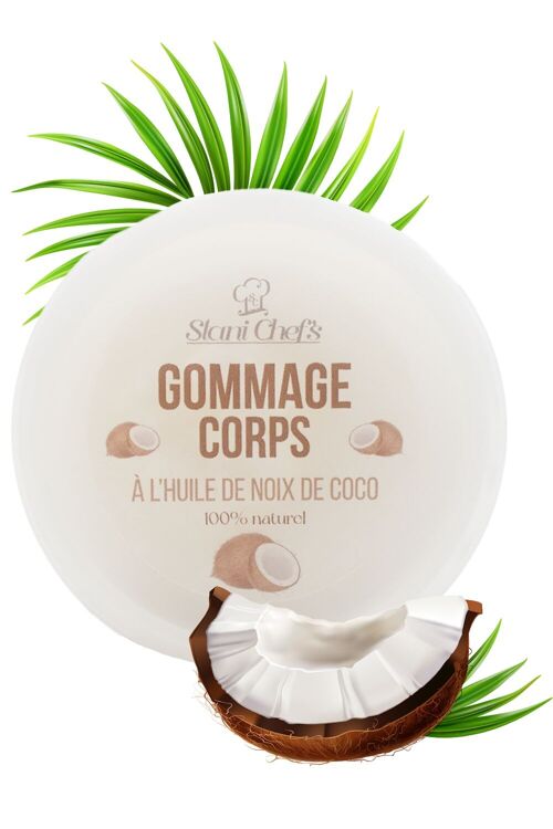 GOMMAGE CORPS À L'HUILE DE NOIX DE COCO  - 100% naturel 100ml
