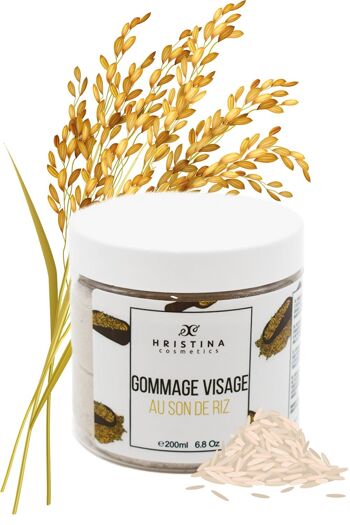 GOMMAGE VISAGE AU SON DE RIZ - 100% naturel & bio 200ml