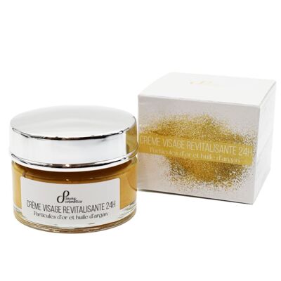 Crema facial con partículas de oro y aceite de argán 50ml