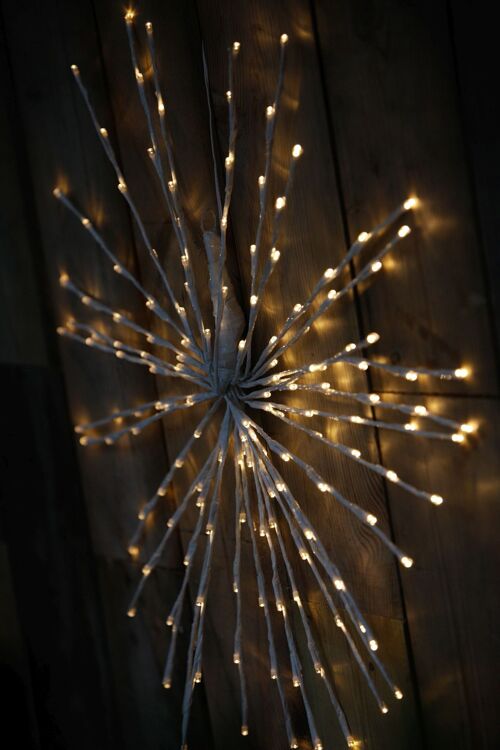 Polestar Christmas Flashing Star with 160 Warm White Led Light - 70cm