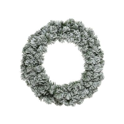 Snow Effect Christmas Wreath (60cm)