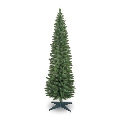 210 cm/7 Fuß schmaler Bleistift-Weihnachtskiefernbaum