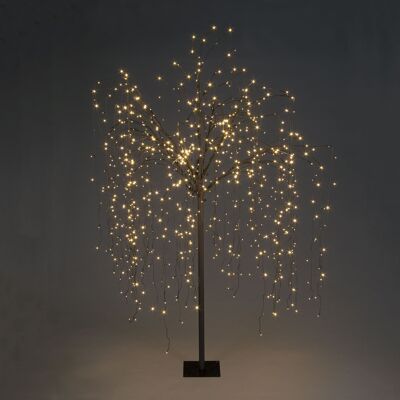 Pre-Lit Christmas Weeping Willow Tree with 400 Warm White Led - 180cm / 6ft