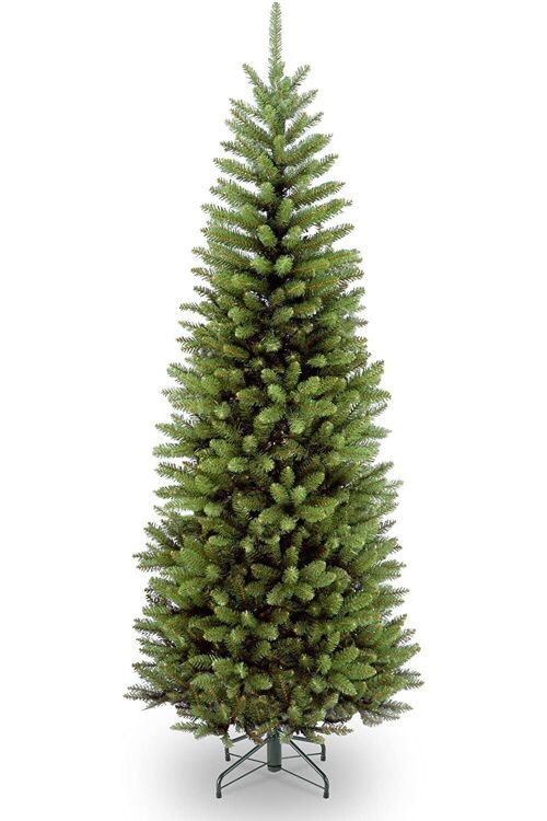 6ft Premium Slim Pencil Artificial Green Christmas Tree with full bodied branches